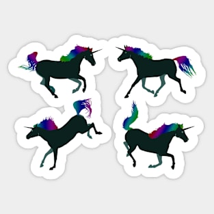 Night unicorn Sticker